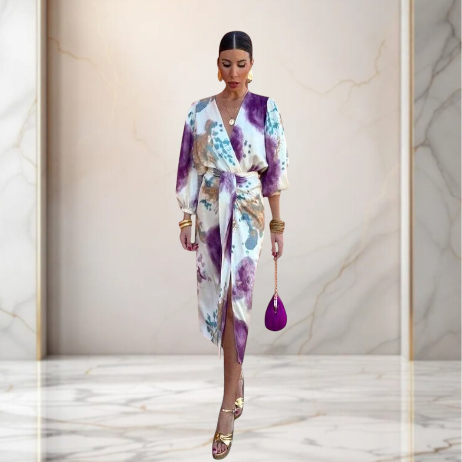 Ariana | Elegantes Kleid mit Knoten in der Taille