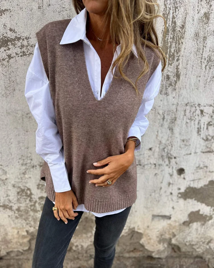 Ednasy | Strick-Sweater-Weste