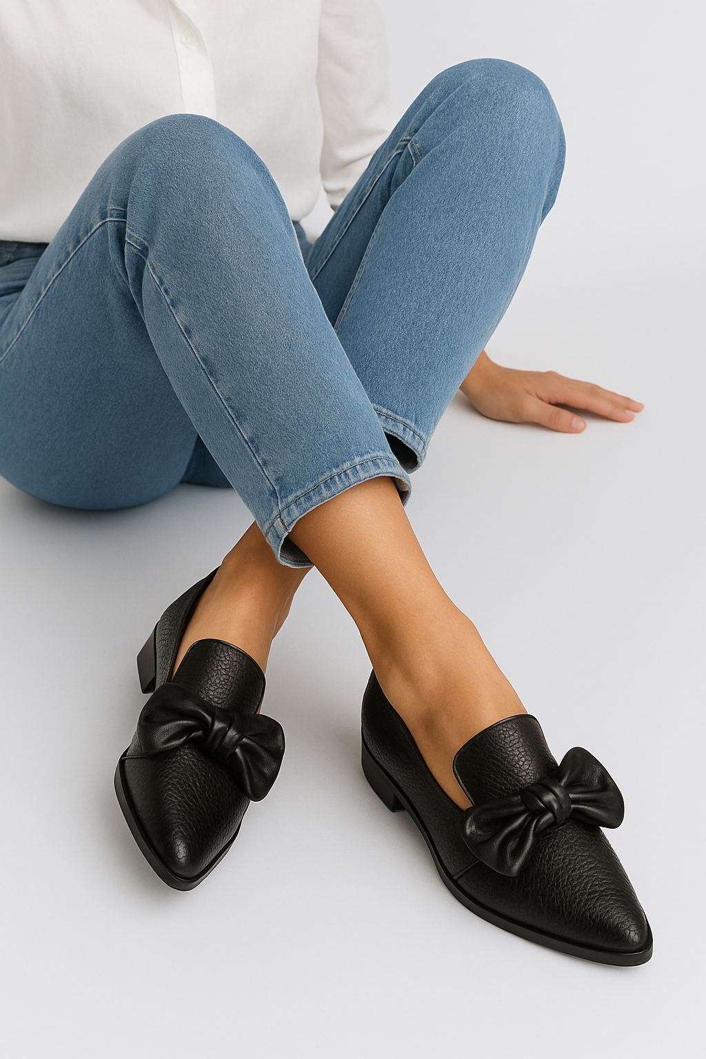 Claudia | Elegante Loafer mit femininer Schleife