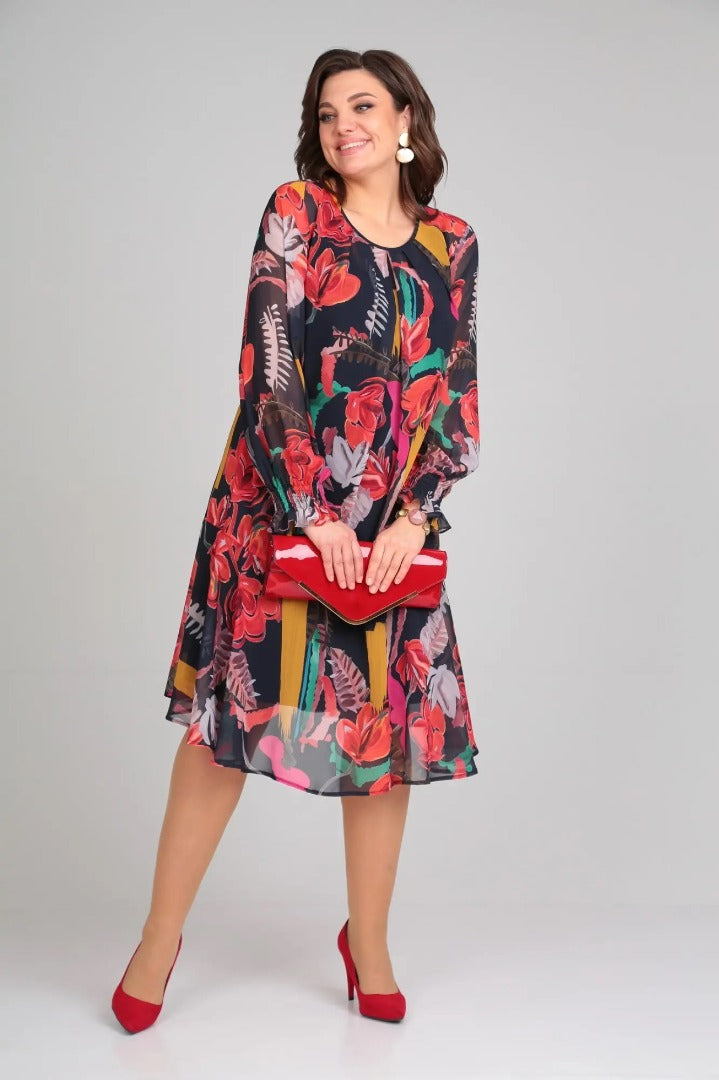 Andrea™ - Modisches Blumenkleid