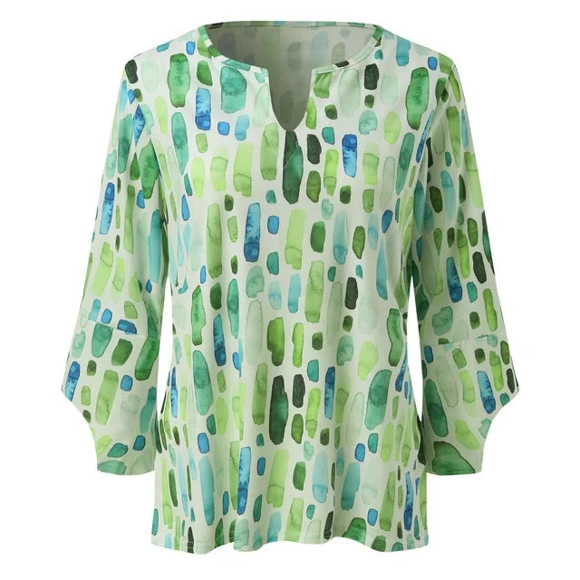 Alisson | Lockere Bluse mit geometrischem Print