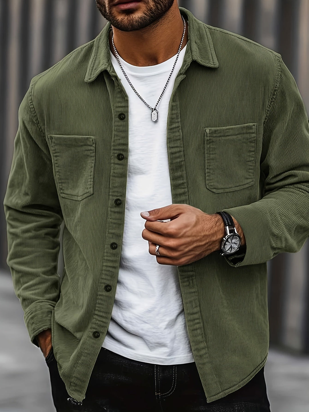 Liam | Herren-Hemdjacke aus Cord