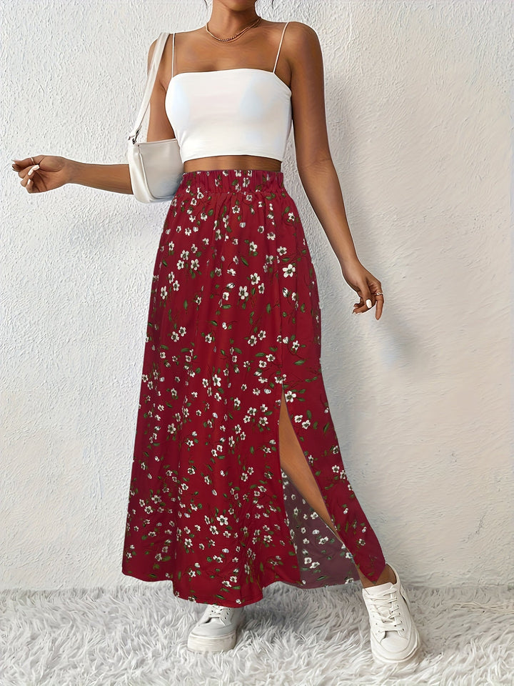 Janice | Maxirock mit Blumenmuster