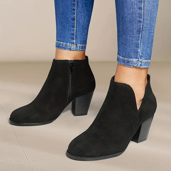 Veronika | Damenstiefel mit dickem Absatz