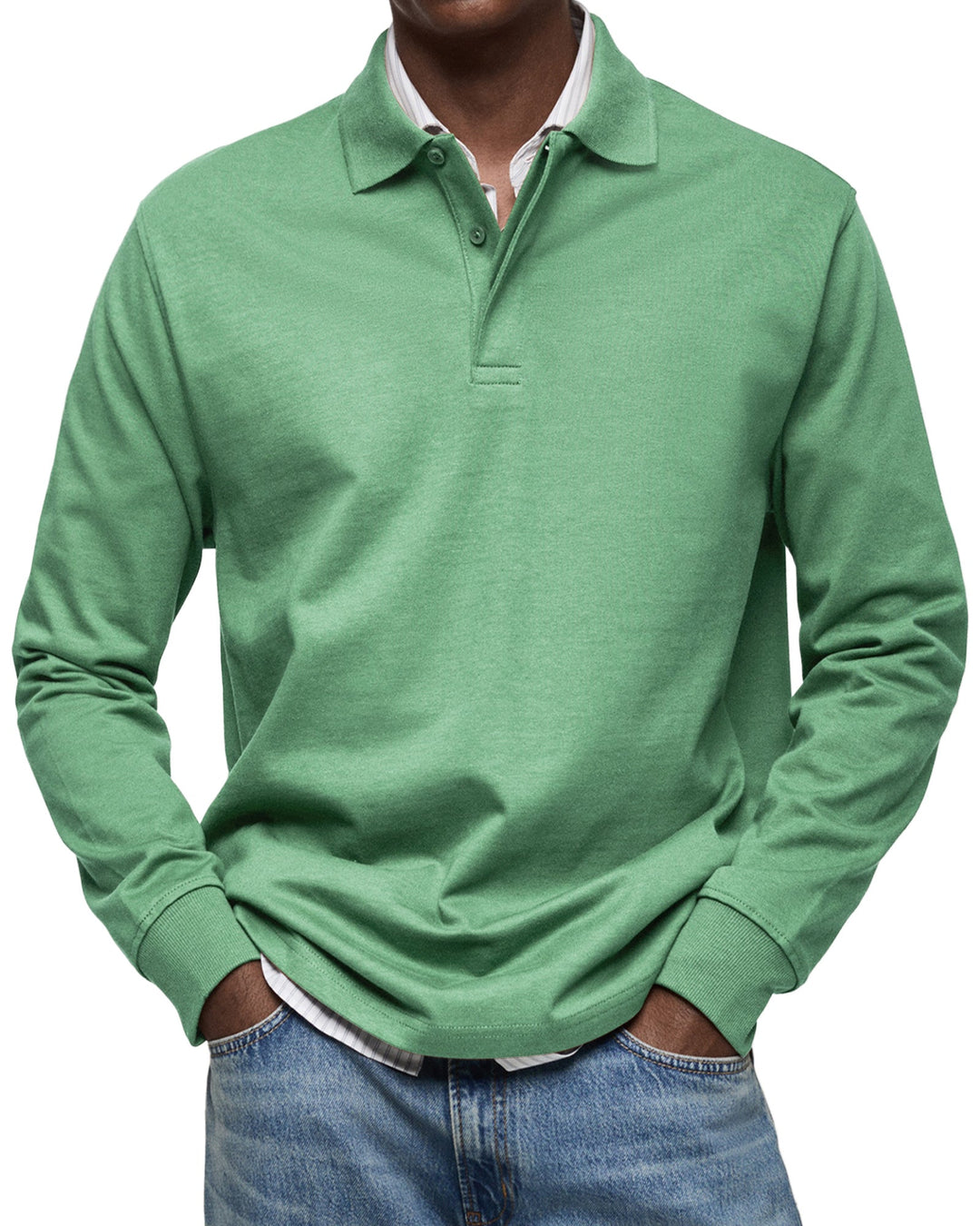 Archer | Modernes Langarm-Poloshirt