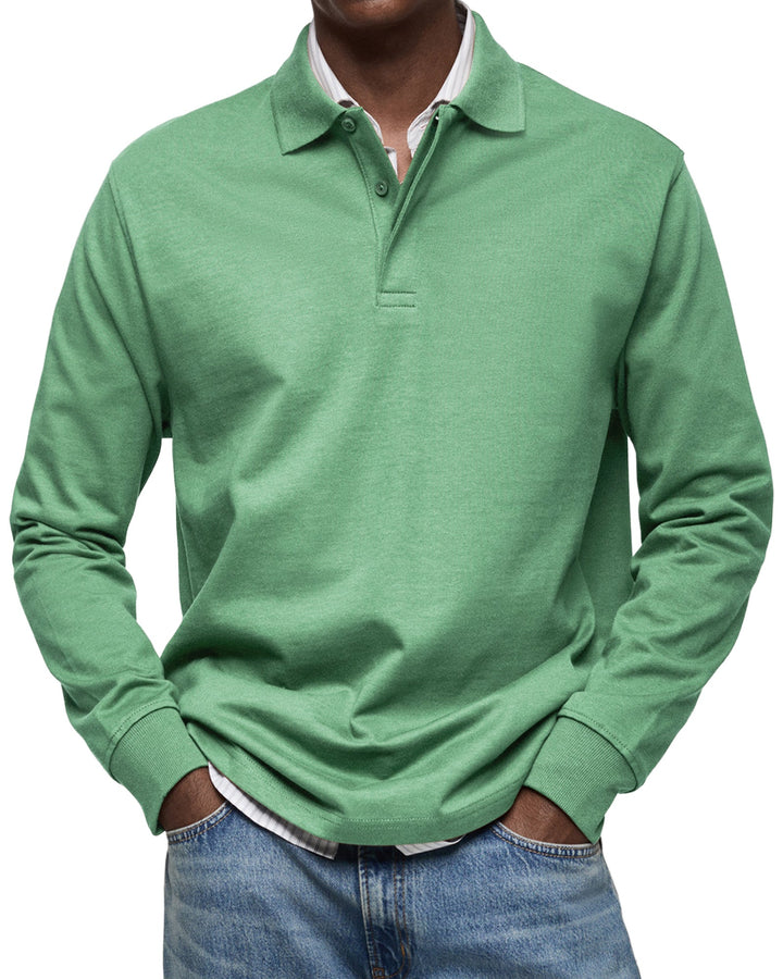 Archer | Modernes Langarm-Poloshirt