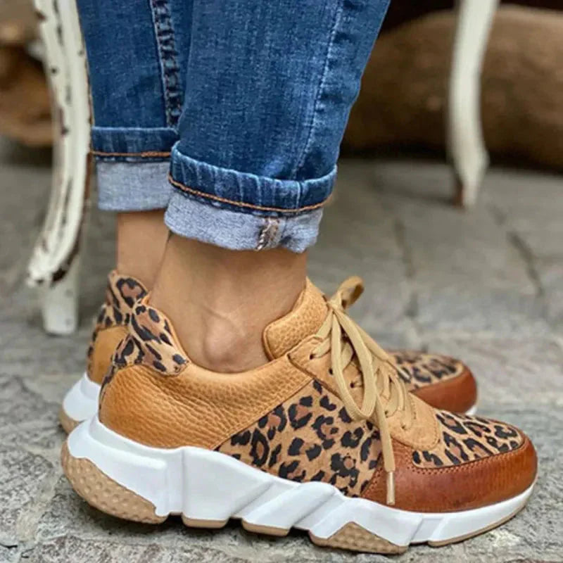 Natascha | Bequeme Leoparden-Sneaker