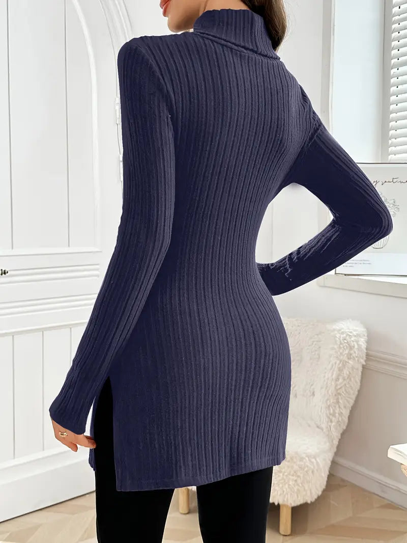 Leontine | Eleganter Langärmeliger Pullover Mit Schmaler Passform Für Den Herbst