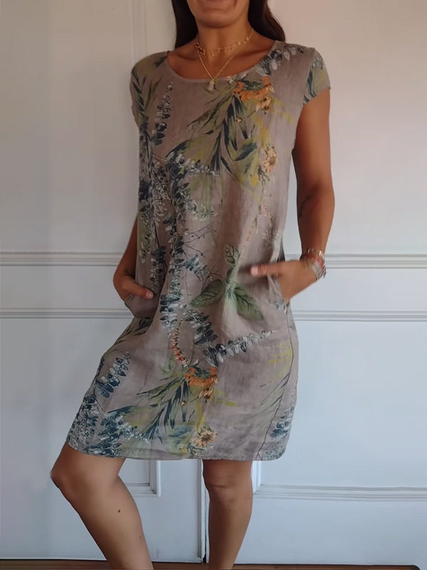 Yusra | Lässiges Bedrucktes Kleid