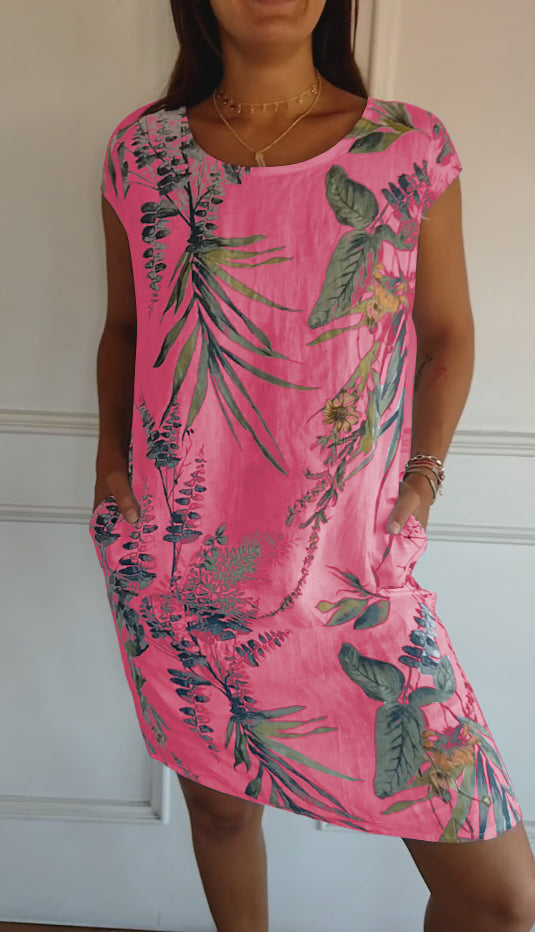 Yusra | Lässiges Bedrucktes Kleid