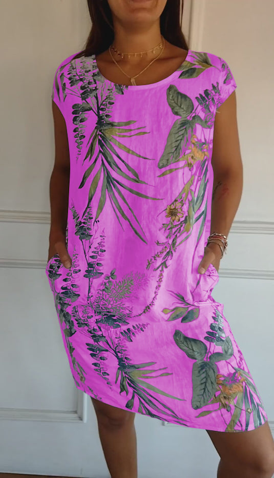 Yusra | Lässiges Bedrucktes Kleid