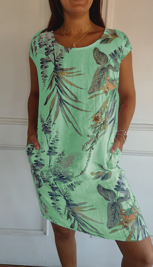 Yusra | Lässiges Bedrucktes Kleid