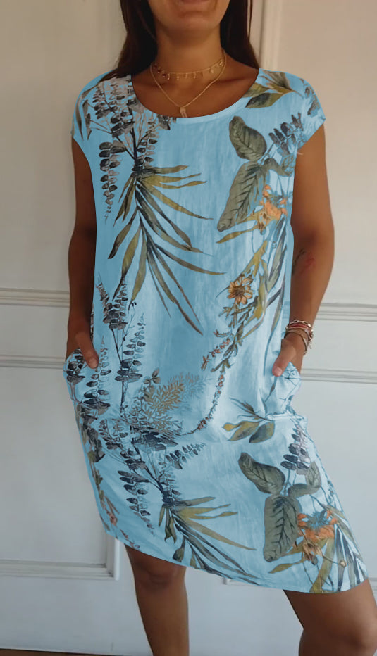 Yusra | Lässiges Bedrucktes Kleid