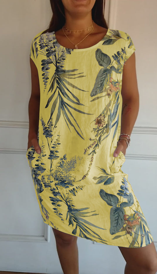 Yusra | Lässiges Bedrucktes Kleid