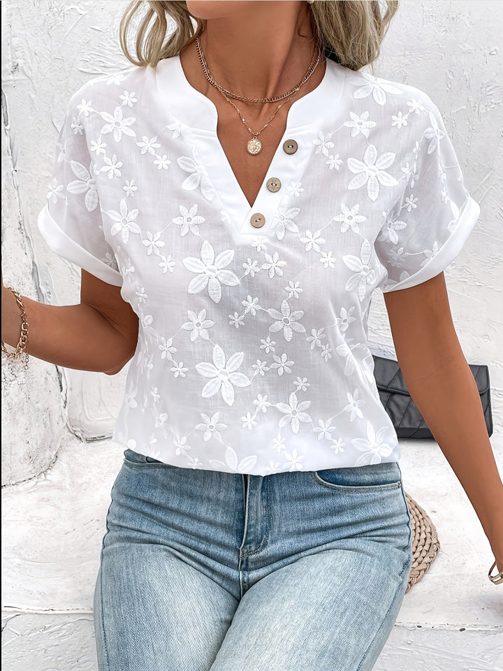 Felice | Sommerblumen Lockere Bluse