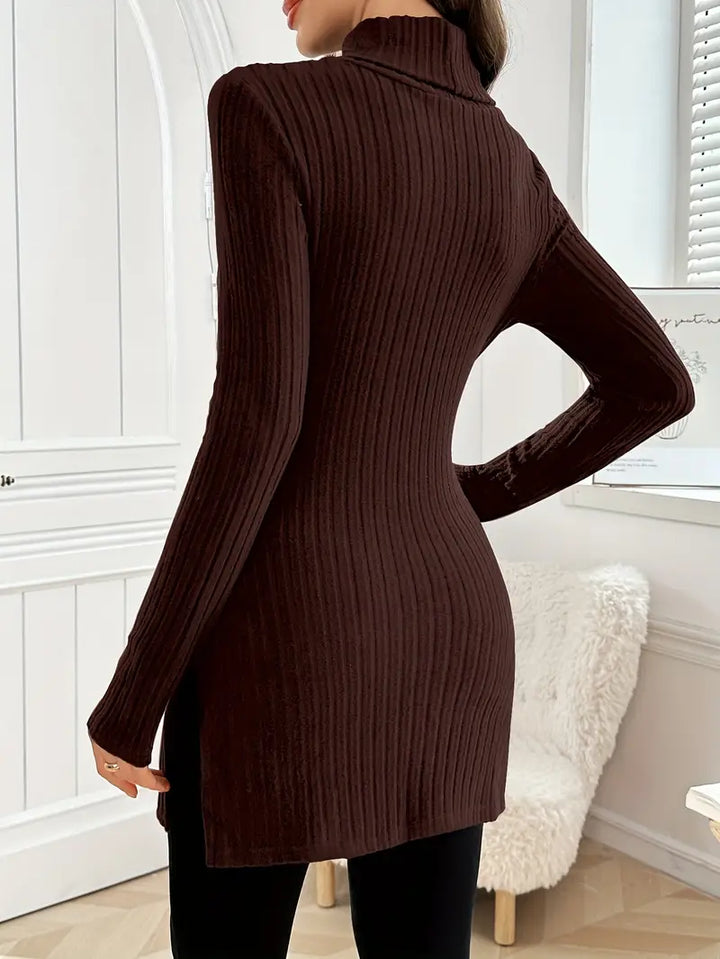 Leontine | Eleganter Langärmeliger Pullover Mit Schmaler Passform Für Den Herbst