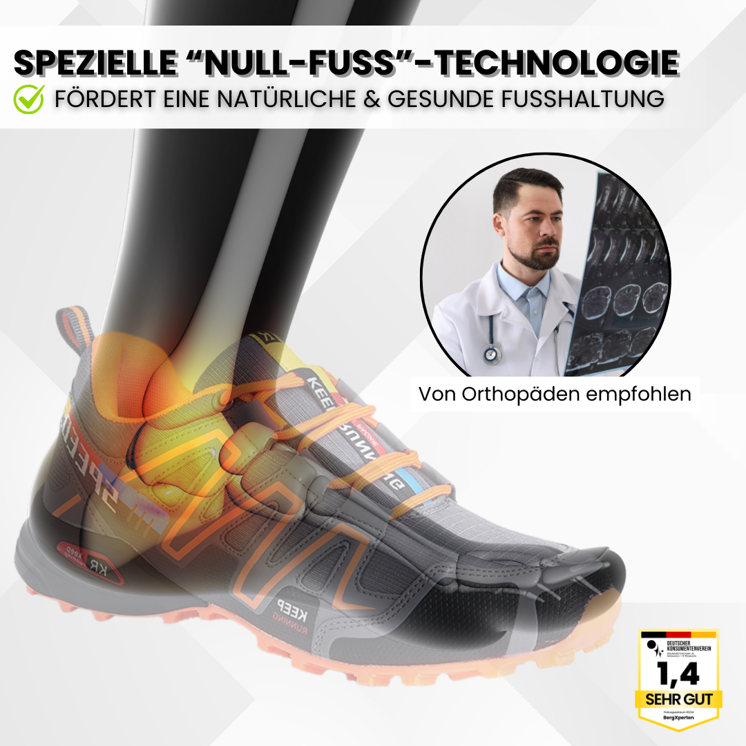 Simeon | Ergonomische Schmerzlindernde Trekking und Wanderschuhe