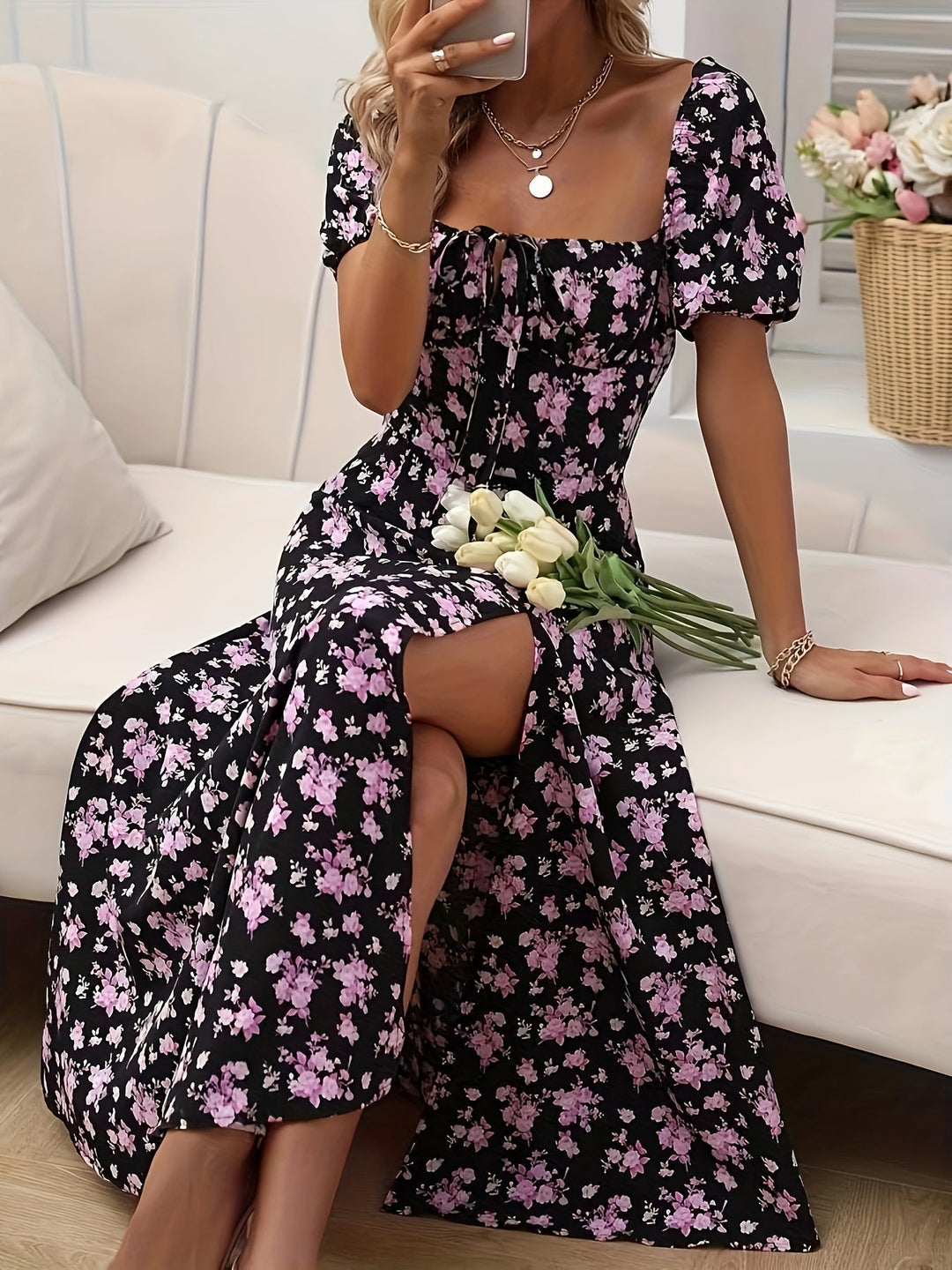 Xiomarax | Feminin floral Kleid