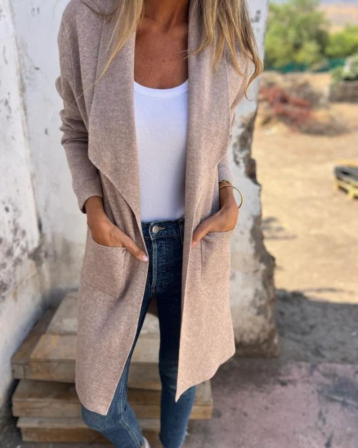 Tenna | Lässige Revers-Cardigan-Jacke