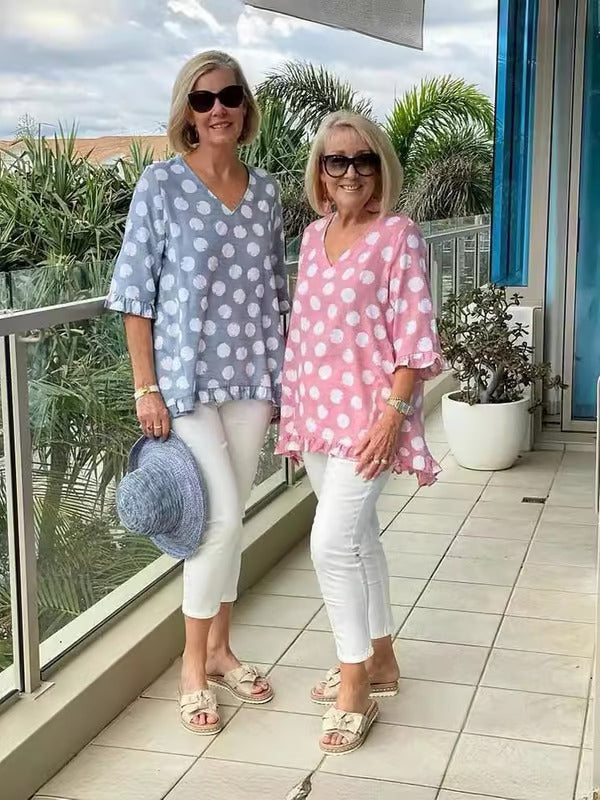 Chissy | Stylische V-Ausschnitt Bluse