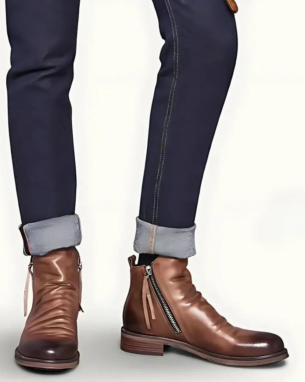 Wilhelm | Stiefelette mit seitlichem Reißverschlusss