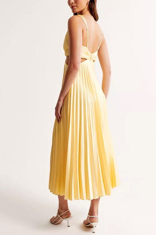 Escher | Elegantes Plissiertes Maxikleid