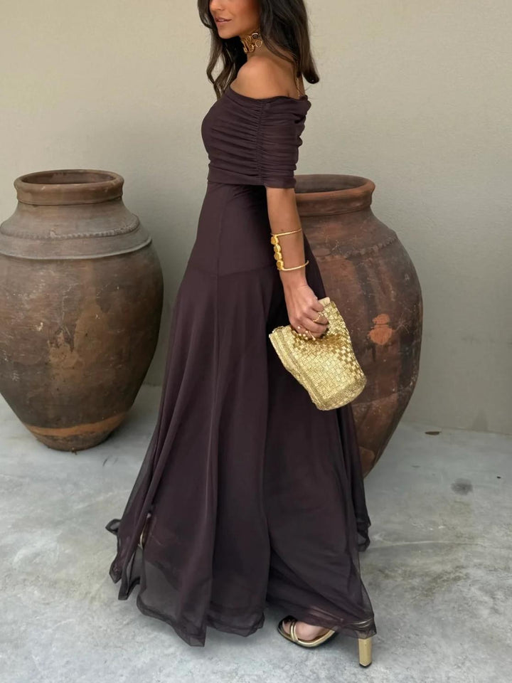 Janelle | Fließendes Maxikleid mit Trägern
