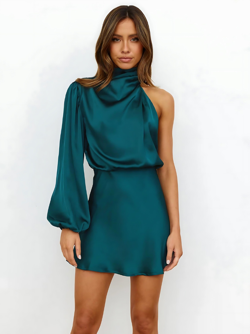 Seda | Satin-Schulterkleid
