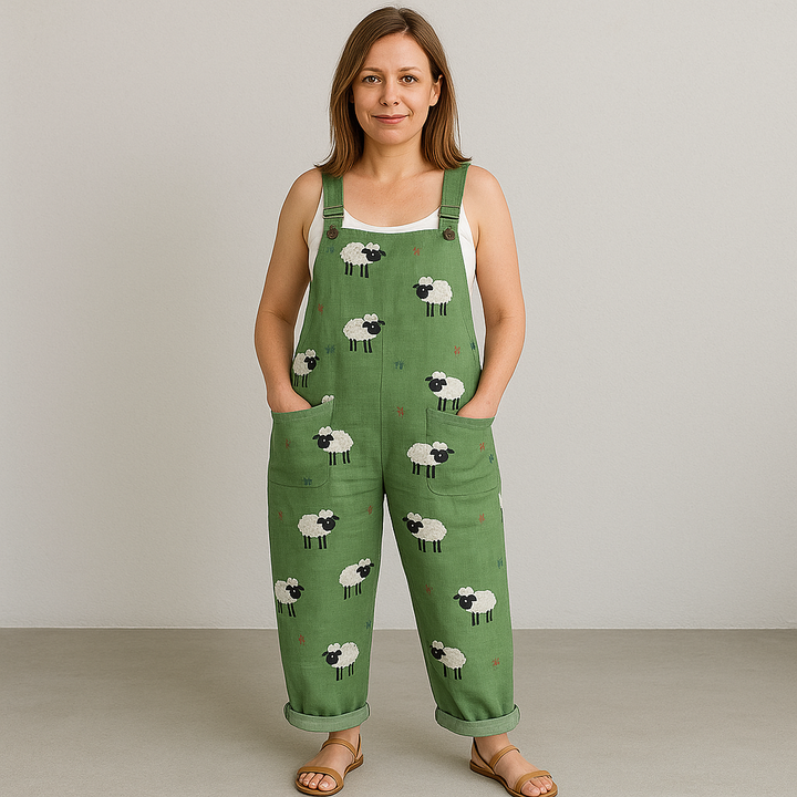 Carlisha | Damen Jumpsuit mit weitem Bein - Müheloser Stil & ganztäglicher Komfort