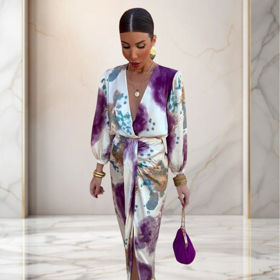 Ariana | Elegantes Kleid mit Knoten in der Taille