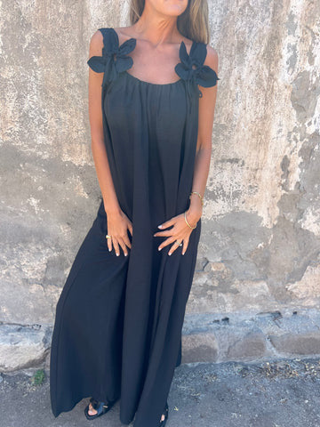 Rowyn | Blumenkleid mit U-förmigem Ausschnitt