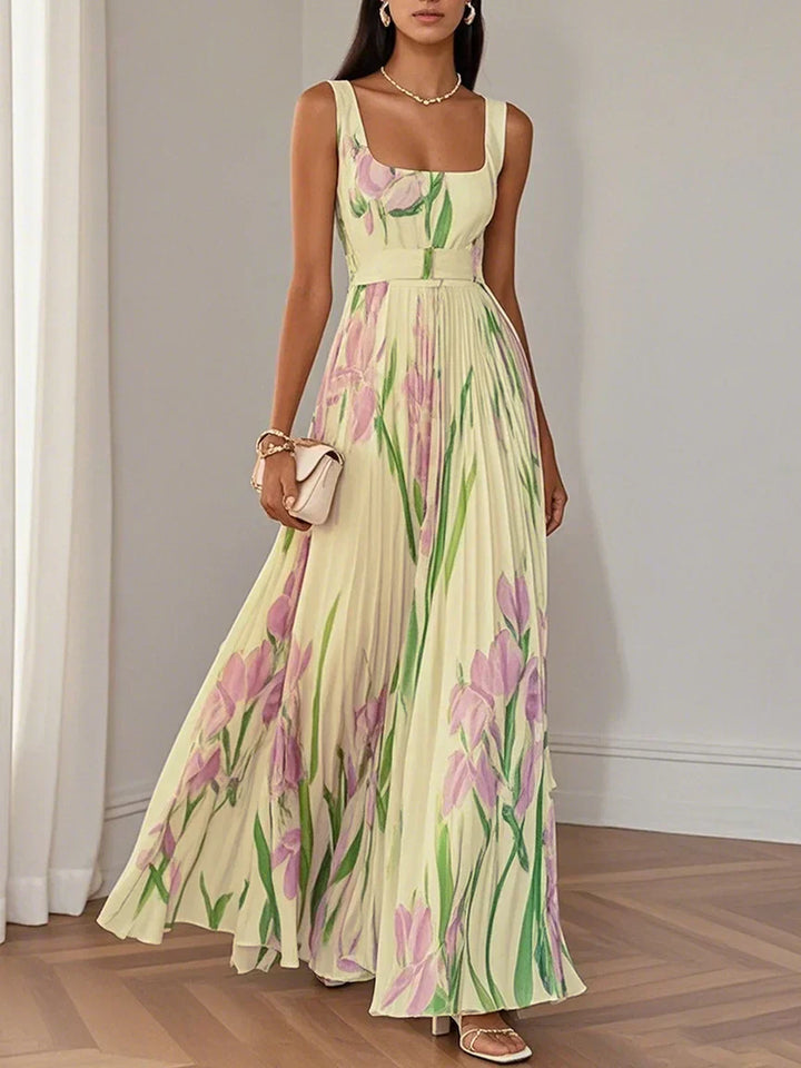 Silda | Elegantes Plissee-Maxikleid