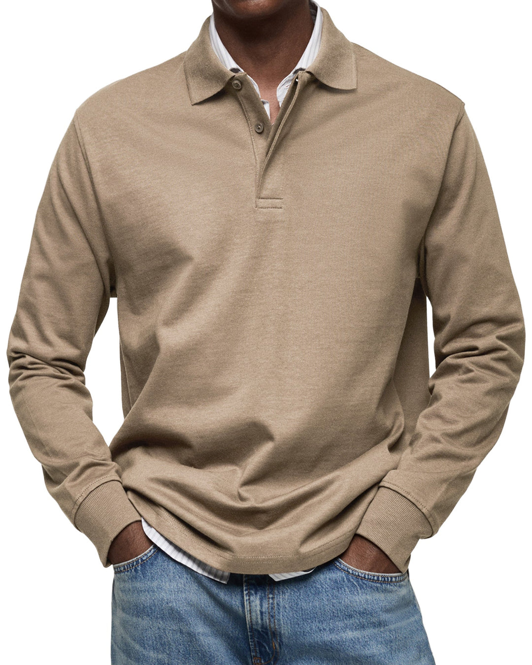 Archer | Modernes Langarm-Poloshirt