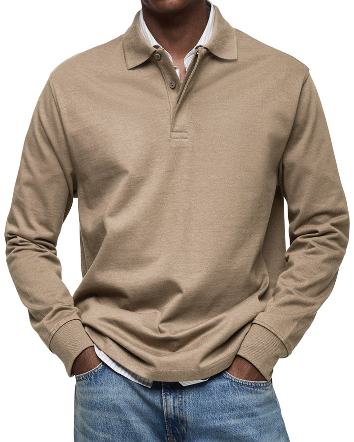 Archer | Modernes Langarm-Poloshirt