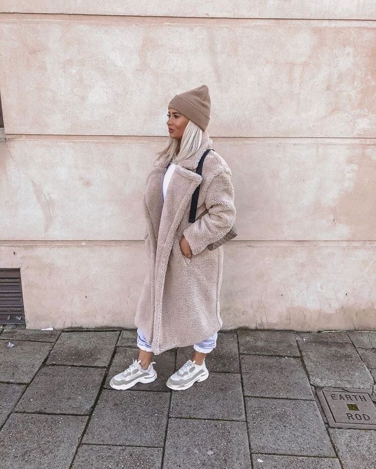 Zoey | Langer Teddymantel