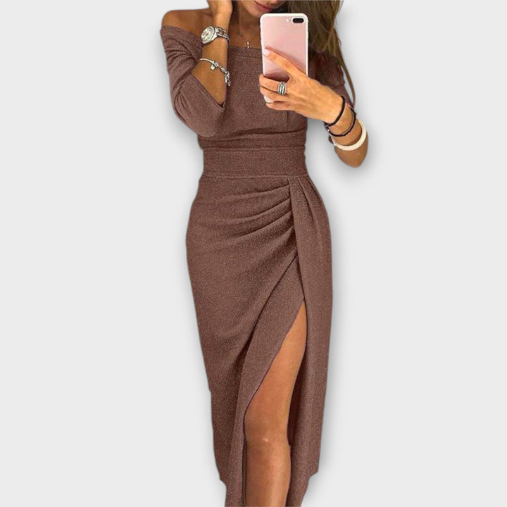 Leijean | Elegantes Off-Shoulder Kleid