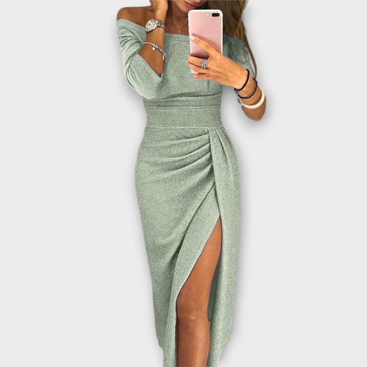 Leijean | Elegantes Off-Shoulder Kleid