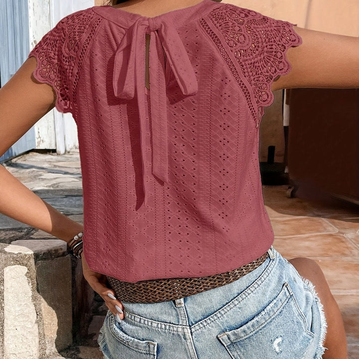 Cecelia | Elegante Bluse mit Krawattenverschluss