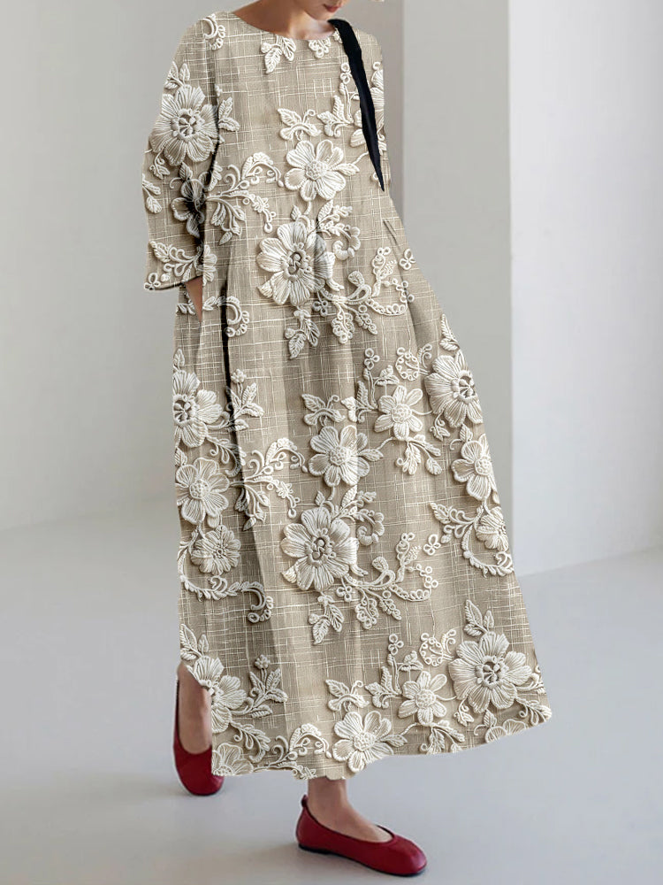 Vallie | Anmutiges Bedrucktes Kleid