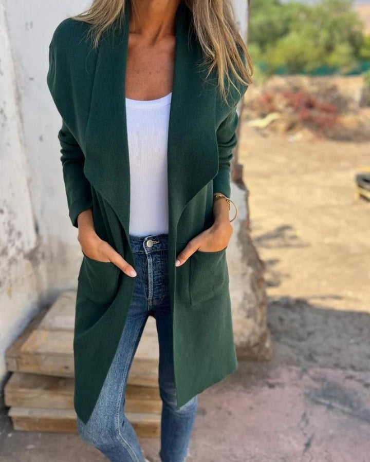 Tenna | Lässige Revers-Cardigan-Jacke