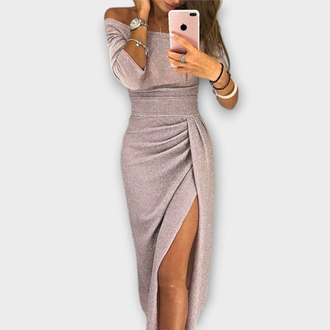 Leijean | Elegantes Off-Shoulder Kleid