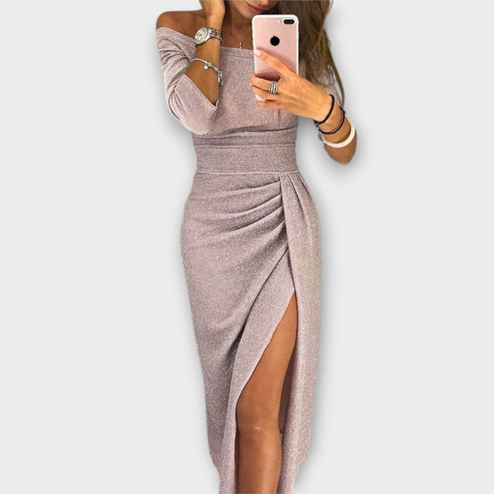 Leijean | Elegantes Off-Shoulder Kleid