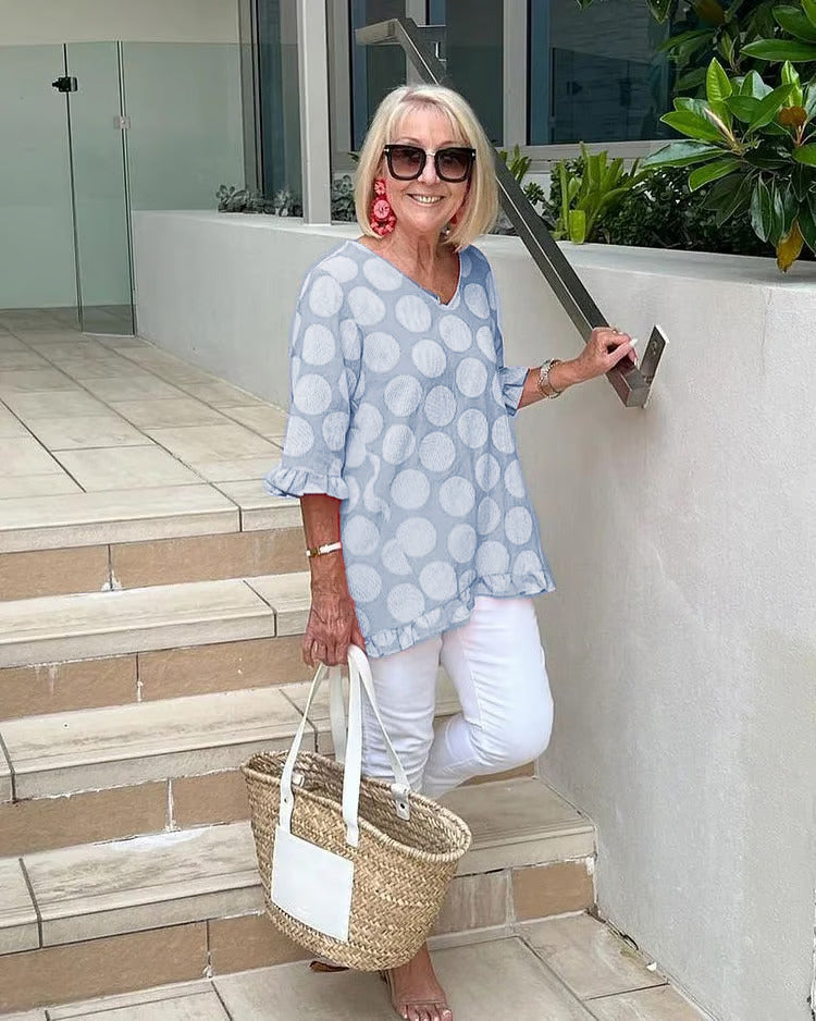 Chissy | Stylische V-Ausschnitt Bluse