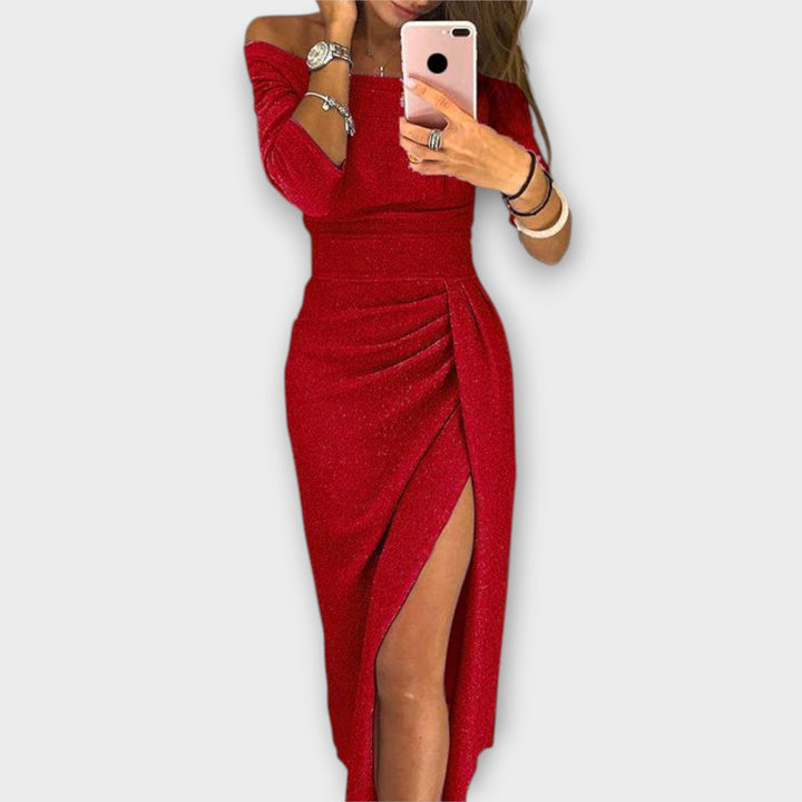 Leijean | Elegantes Off-Shoulder Kleid