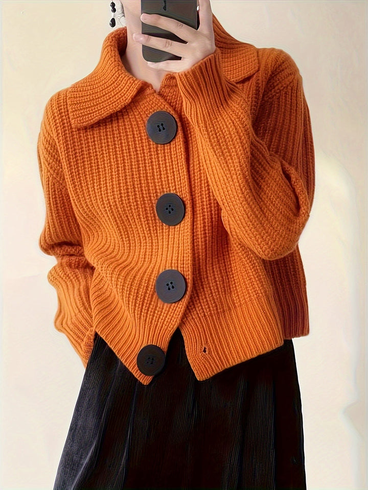 Romy | Strickjacke mit Rippstrick