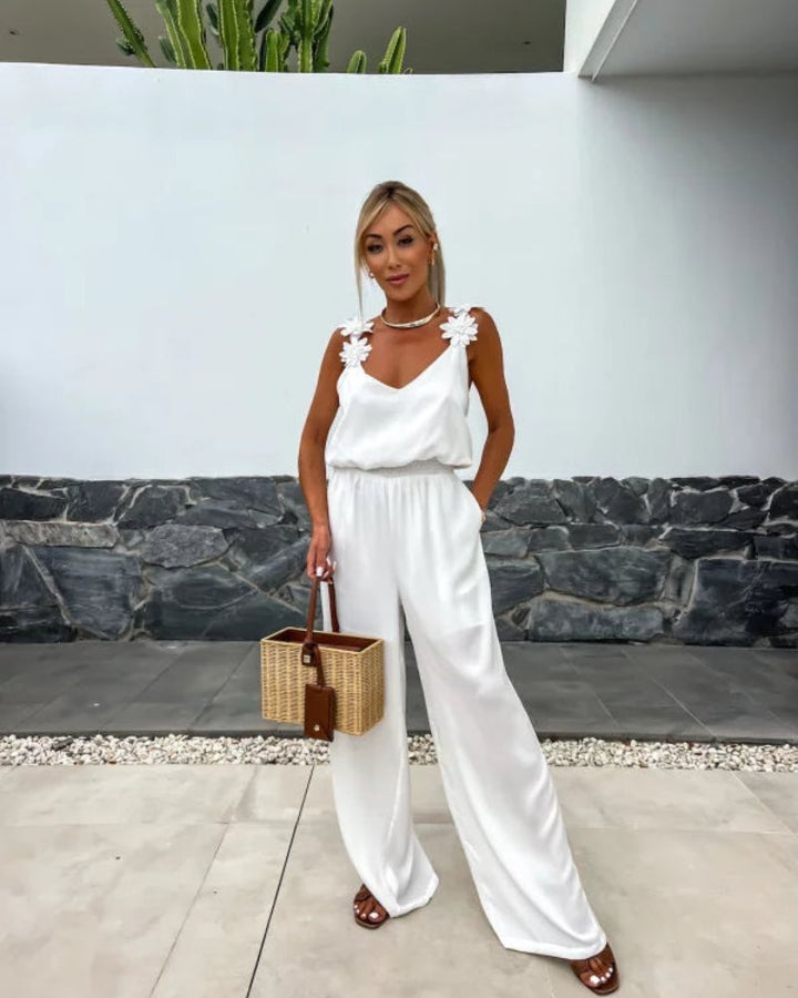 Blythe | Boho-Jumpsuit mit Blumenmuster
