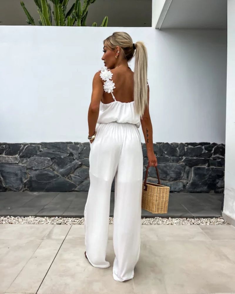 Blythe | Boho-Jumpsuit mit Blumenmuster