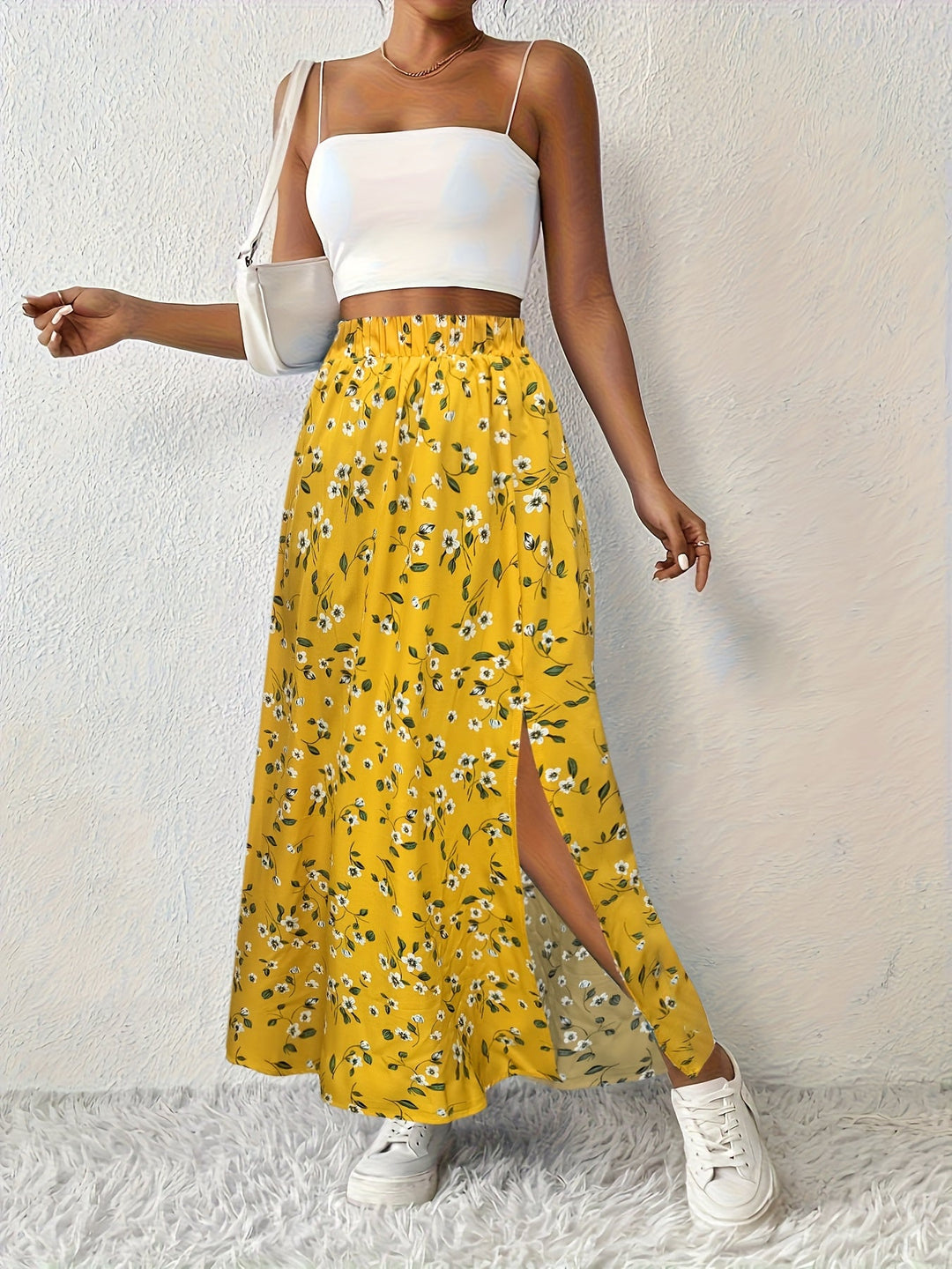 Janice | Maxirock mit Blumenmuster
