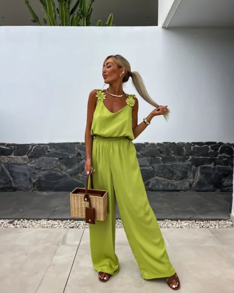 Blythe | Boho-Jumpsuit mit Blumenmuster