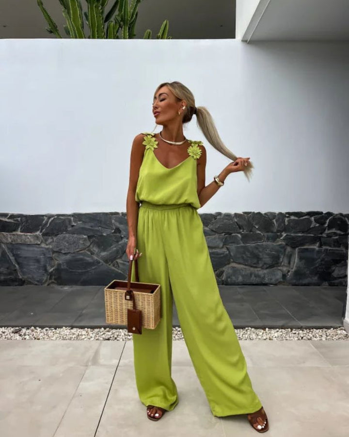 Blythe | Boho-Jumpsuit mit Blumenmuster